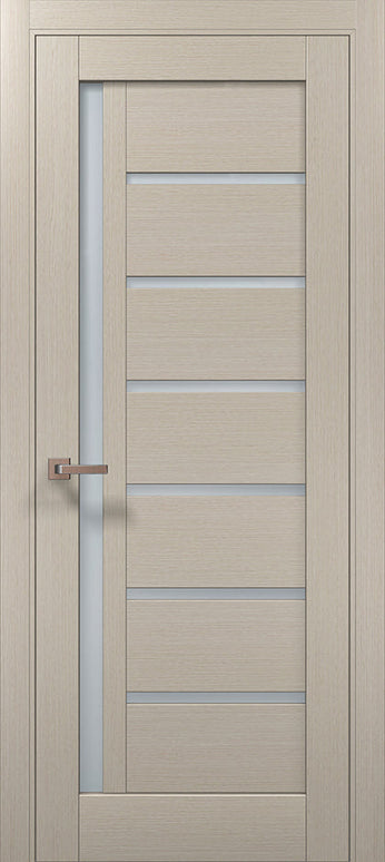 Ușă de interior ML 16 – Design asimetric cu sticlă laterală satinată / Millenium - Carlo Porte www.olivy.ro