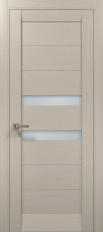 Ușă interior ML-53 – Modernă, cu inserții elegante din sticlă satinată / Millenium - Carlo Porte www.olivy.ro