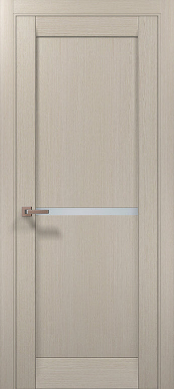 Ușă interior ML-60 satin – cu bandă de sticlă / Millenium - Carlo Porte www.olivy.ro