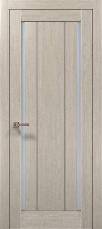 Ușă de interior ML-622 – geam mat dublu + riflaje verticale, design modern / Millenium - Carlo Porte www.olivy.ro