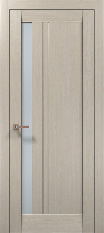 Ușă interior ML 642 cu model vertical și geam lateral – Design modern si finisaj satin / Millenium - Carlo Porte www.olivy.ro