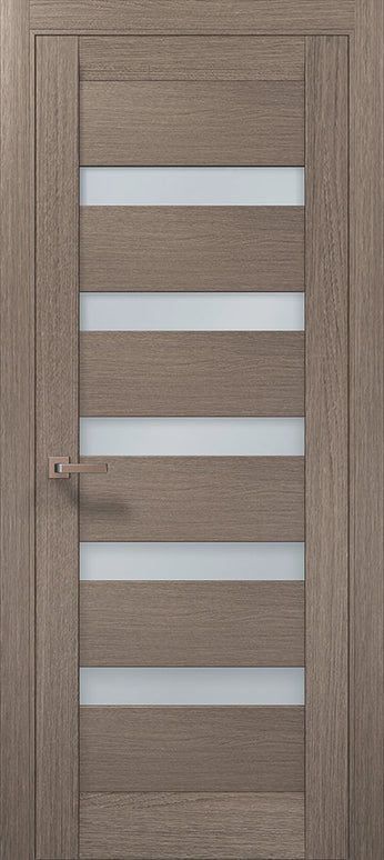 Ușă interior ML-02 – design modern cu inserții de sticlă satinată / Millenium - Carlo Porte www.olivy.ro