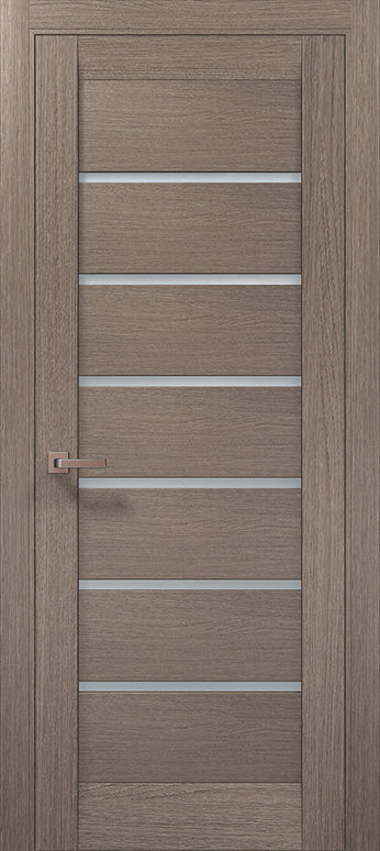 Ușă de interior ML 14 – Design modern cu fâșii satin și stil minimalist / Millenium - Carlo Porte www.olivy.ro