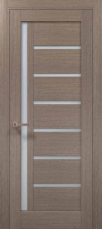 Ușă de interior ML 16 – Design asimetric cu sticlă laterală satinată / Millenium - Carlo Porte www.olivy.ro