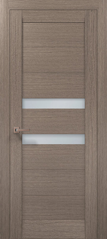 Ușă interior ML-53 – Modernă, cu inserții elegante din sticlă satinată / Millenium - Carlo Porte www.olivy.ro