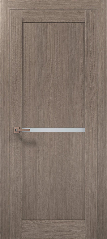 Ușă interior ML-60 satin – cu bandă de sticlă / Millenium - Carlo Porte www.olivy.ro