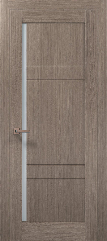 Ușă de interior ML-614 – cu panouri orizontale și geam satinat / Millenium - Carlo Porte www.olivy.ro