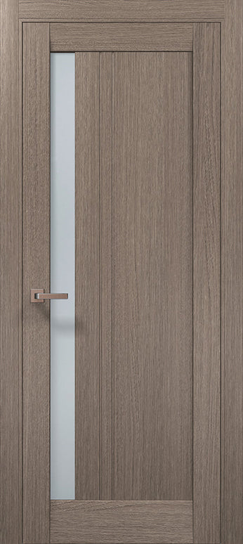 Ușă interior ML 642 cu model vertical și geam lateral – Design modern si finisaj satin / Millenium - Carlo Porte www.olivy.ro