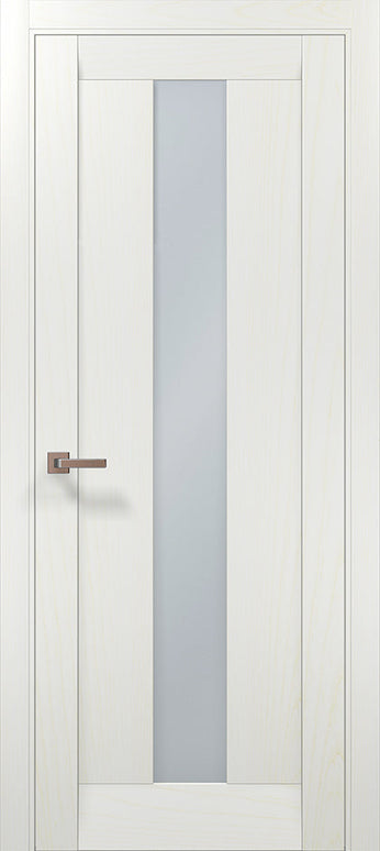 Ușa ML 01 – Minimalism cu sticlă satinată centrală / Millenium - Carlo Porte www.olivy.ro