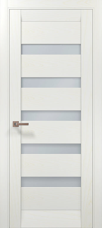 Ușă interior ML-02 – design modern cu inserții de sticlă satinată / Millenium - Carlo Porte www.olivy.ro