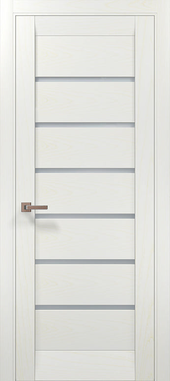 Ușă de interior ML 14 – Design modern cu fâșii satin și stil minimalist / Millenium - Carlo Porte www.olivy.ro