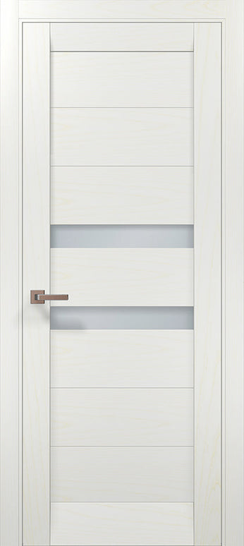 Ușă interior ML-53 – Modernă, cu inserții elegante din sticlă satinată / Millenium - Carlo Porte www.olivy.ro