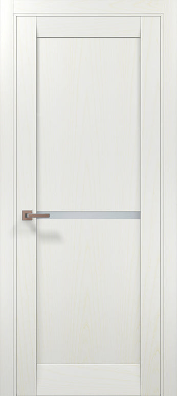 Ușă interior ML-60 satin – cu bandă de sticlă / Millenium - Carlo Porte www.olivy.ro