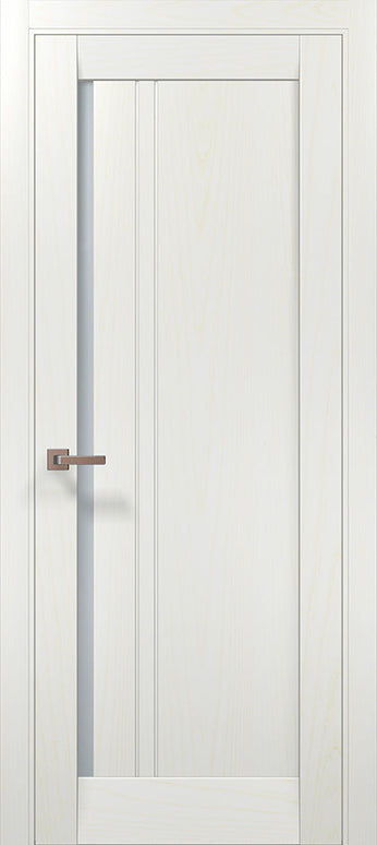 Ușă de interior ML-612 cu riflaj decorativ și geam satin / Millenium - Carlo Porte www.olivy.ro