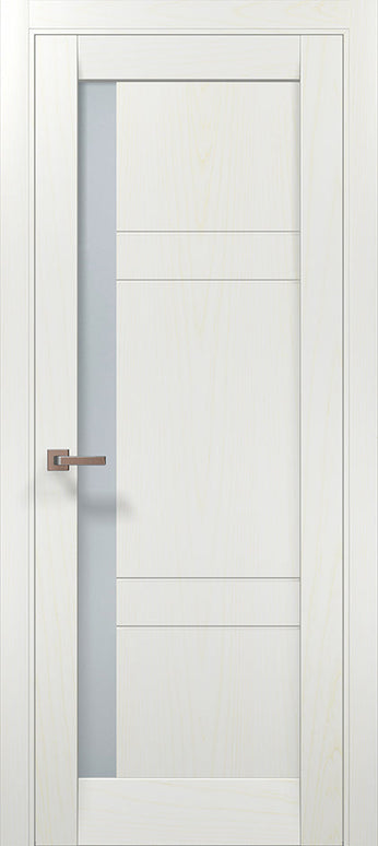 Ușă de interior Millenium ML 644 – Eleganță echilibrată cu fereastră verticală laterală / Millenium - Carlo Porte www.olivy.ro