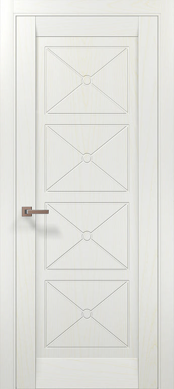 Ușă de interior ML 712 – Design simetric cu 4 panouri încrustate / Millenium - Carlo Porte www.olivy.ro