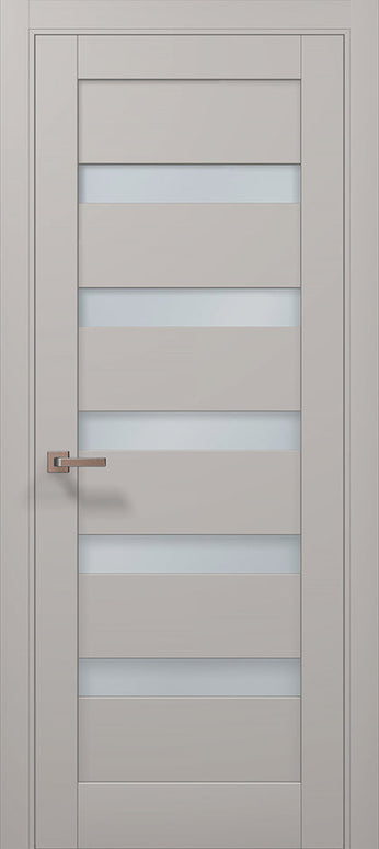 Ușă interior ML-02 – design modern cu inserții de sticlă satinată / Millenium - Carlo Porte www.olivy.ro