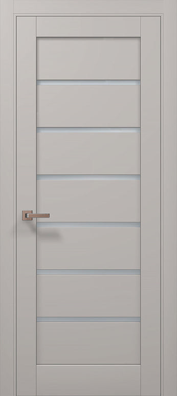 Ușă de interior ML 14 – Design modern cu fâșii satin și stil minimalist / Millenium - Carlo Porte www.olivy.ro
