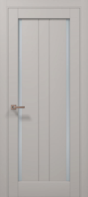 Ușă de interior ML-621 cu geam dublu lateral și riflaj vertical / Millenium - Carlo Porte www.olivy.ro