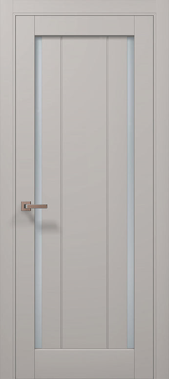 Ușă de interior ML-622 – geam mat dublu + riflaje verticale, design modern / Millenium - Carlo Porte www.olivy.ro