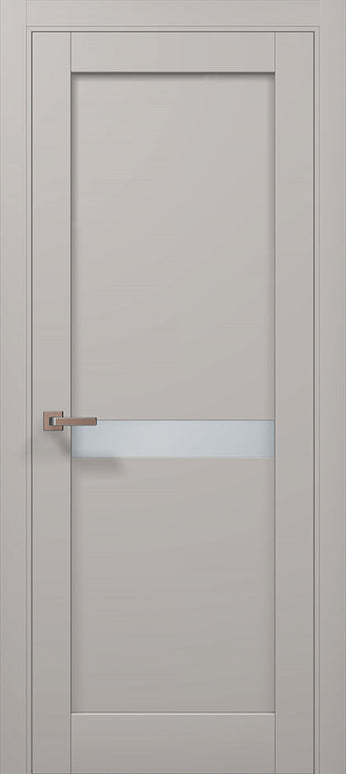 Ușă interior ML-63 cu inserție satinată – Eleganță minimalistă si accent modern / Millenium - Carlo Porte www.olivy.ro