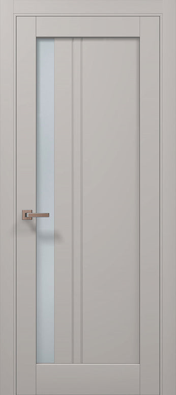 Ușă interior ML 642 cu model vertical și geam lateral – Design modern si finisaj satin / Millenium - Carlo Porte www.olivy.ro