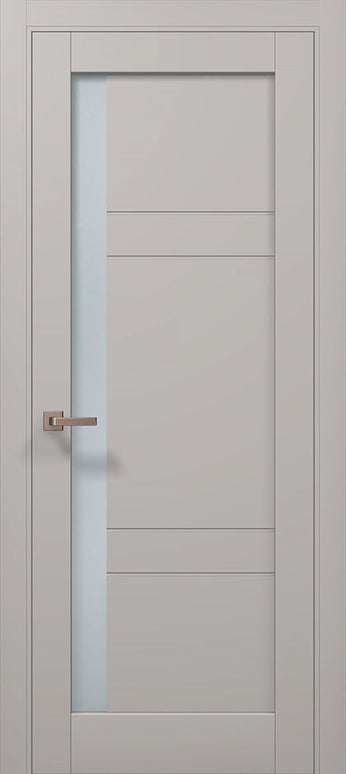 Ușă de interior Millenium ML 644 – Eleganță echilibrată cu fereastră verticală laterală / Millenium - Carlo Porte www.olivy.ro