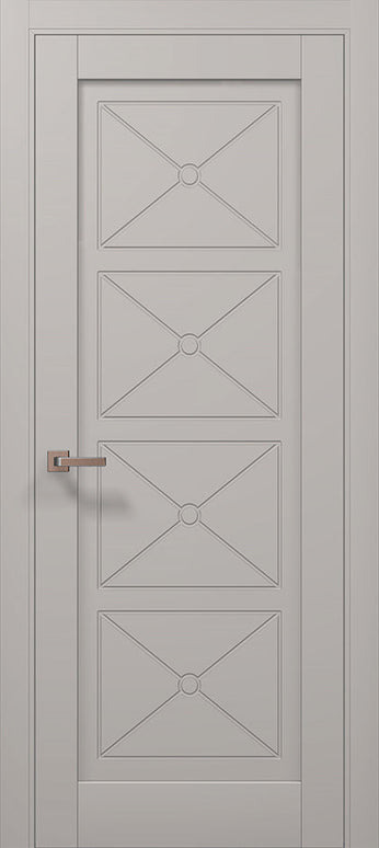Ușă de interior ML 712 – Design simetric cu 4 panouri încrustate / Millenium - Carlo Porte www.olivy.ro