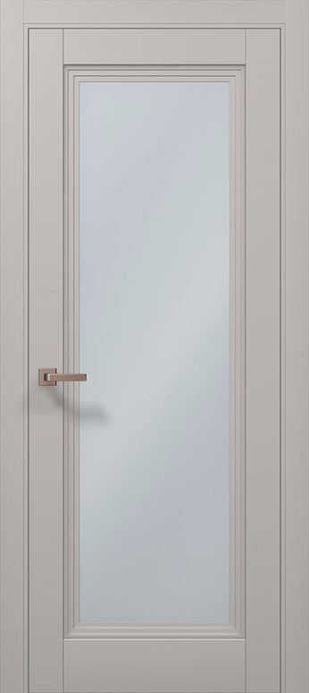 Ușă interior ML 715 – Cu sticlă satinată centrală, eleganță și lumină / Millenium - Carlo Porte www.olivy.ro