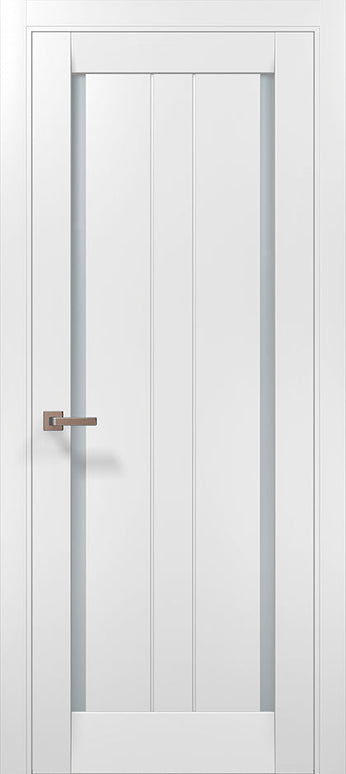 Ușă de interior ML-621 cu geam dublu lateral și riflaj vertical / Millenium - Carlo Porte www.olivy.ro