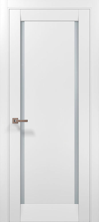 Ușă de interior ML-62 cu două benzi de sticlă satin – stil elegant / Millenium - Carlo Porte www.olivy.ro