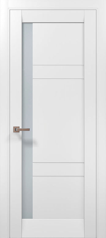 Ușă de interior Millenium ML 644 – Eleganță echilibrată cu fereastră verticală laterală / Millenium - Carlo Porte www.olivy.ro