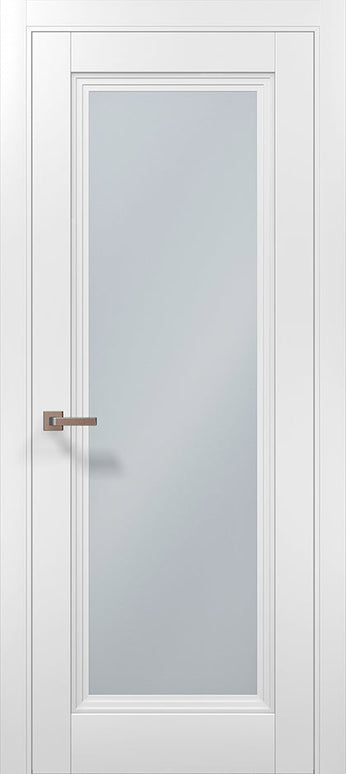 Ușă interior ML 715 – Cu sticlă satinată centrală, eleganță și lumină / Millenium - Carlo Porte www.olivy.ro