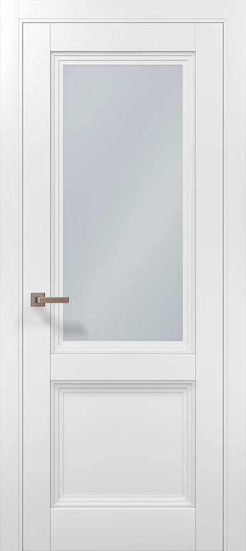 Ușă interior ML 717 – Eleganță clasică cu sticlă satinată / Millenium - Carlo Porte www.olivy.ro