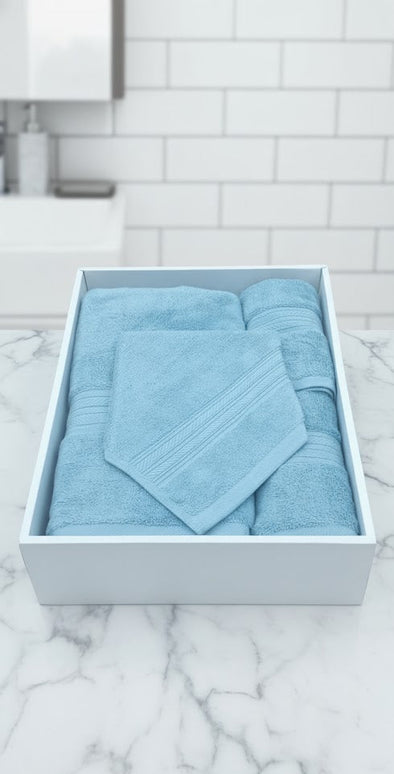 Set prosoape premium FUTIAN – bumbac 100%, culoare-menta