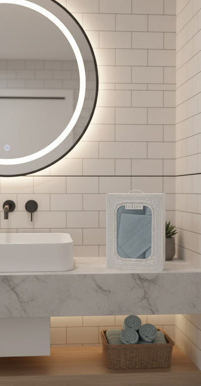 Set prosoape premium FUTIAN – bumbac 100%, culoare-menta