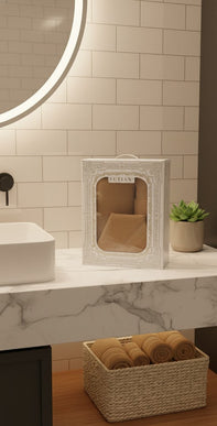 Set prosoape premium FUTIAN – bumbac 100%, culoare-mustar