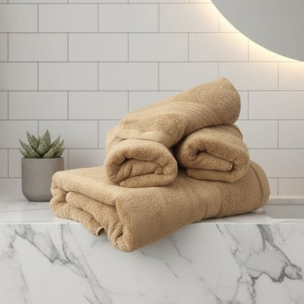 Set prosoape premium FUTIAN – bumbac 100%, culoare-mustar