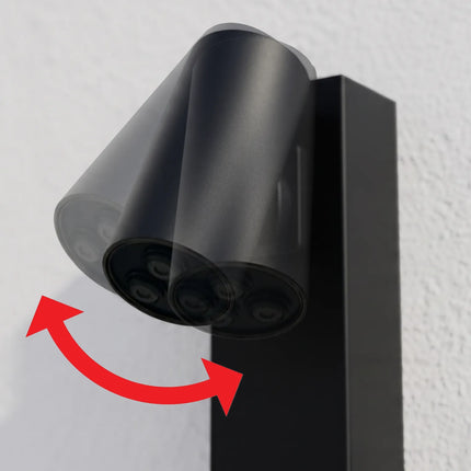 Panel de duș Black Premium cu poliță integrată, hidromasaj și cap de duș reglabil