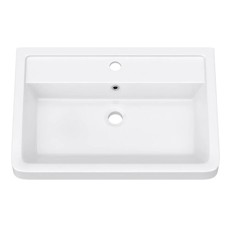 Mobilier de baie suspendat Vista, Alb