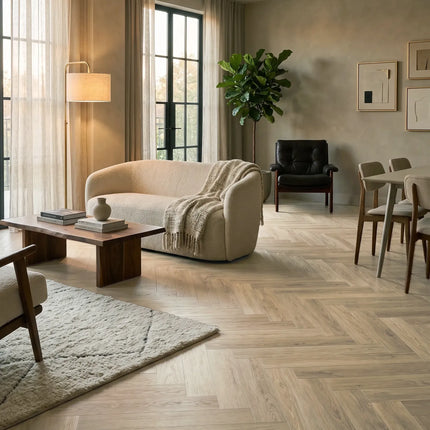 Parchet SPC Herringbone Natural Oak 431 – 625x127x6.5 mm