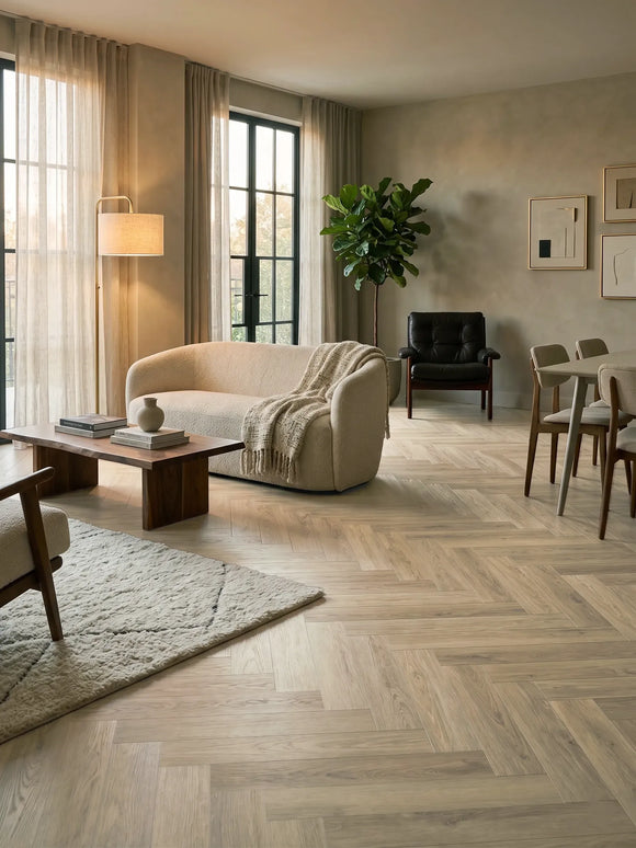 Parchet SPC Herringbone Natural Oak 431 – 625x127x6.5 mm