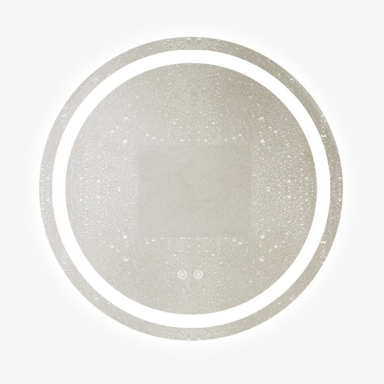 Oglindă Baie LED rotundă 70 cm cu funcție Dezaburire  ,J105 www.olivy.ro