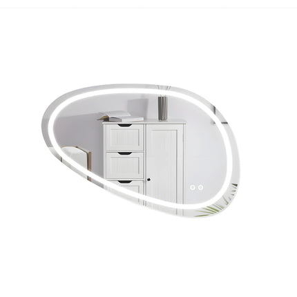 Oglinda Baie LED 80x45cm 3 Functii Touch Dezaburire J118