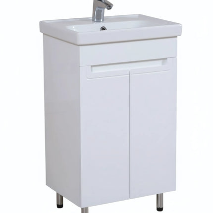 Set baie Omega – mască pe pardoseală cu lavoar ceramic