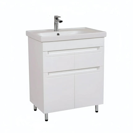 Set baie Omega – mască pe pardoseală cu lavoar ceramic