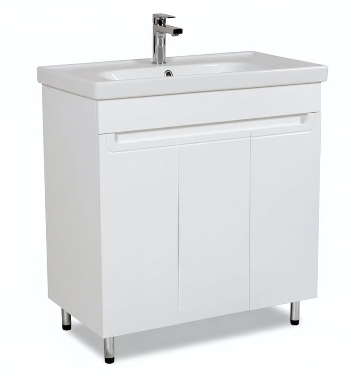 Set baie Omega – mască pe pardoseală cu lavoar ceramic