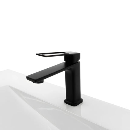 Baterie lavoar modernă – finisaj negru mat, design premium