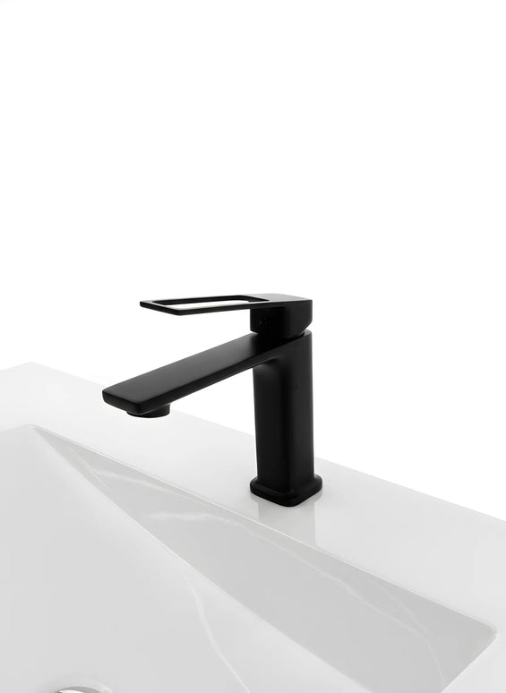 Baterie lavoar modernă – finisaj negru mat, design premium