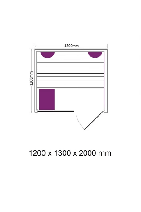 PANORAMA BLACK - SAUNA FINLANDEZA - J61130